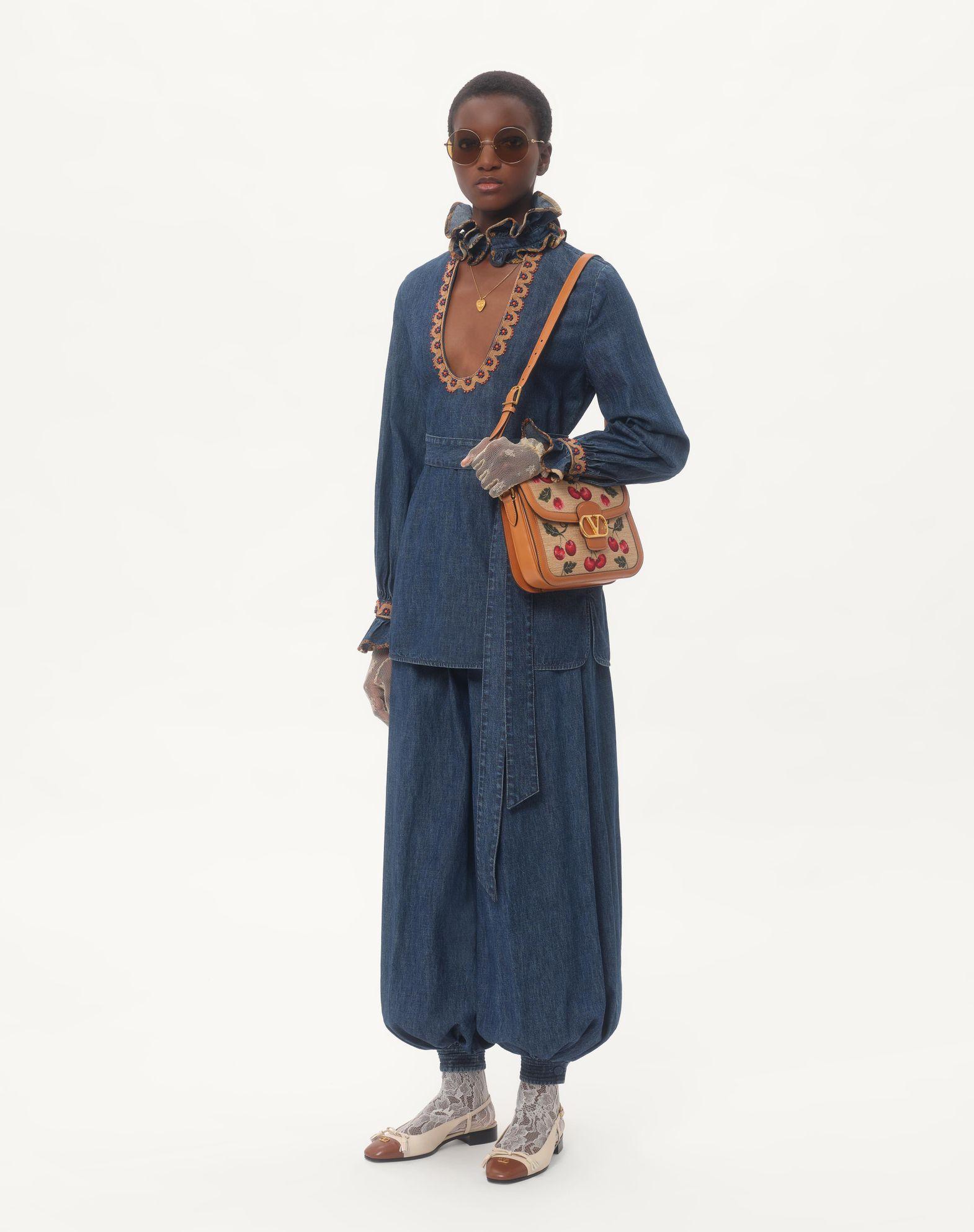 Chambray Denim Pants  Product Image