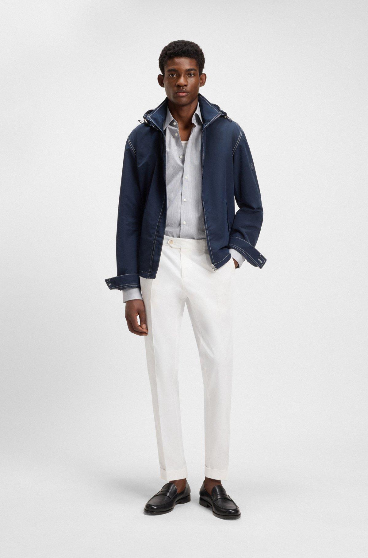 Slim-fit pants in stretch cotton Product Image