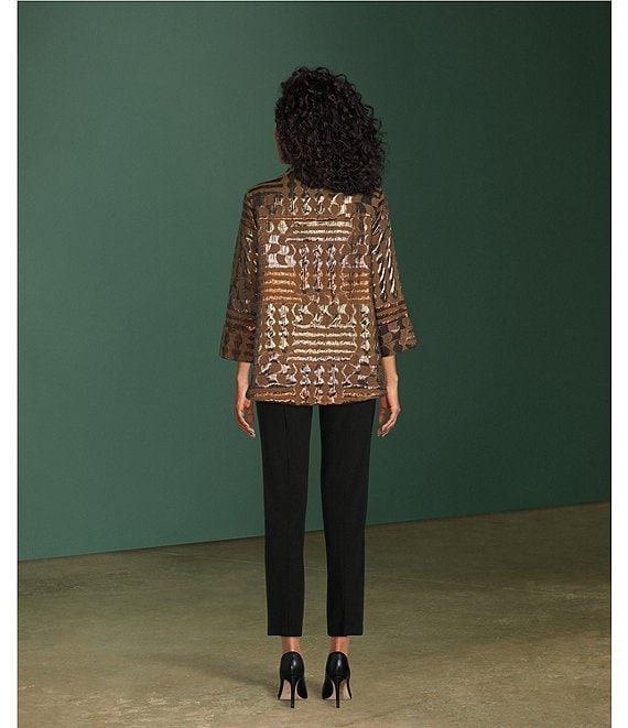 IC Collection Stretch Knit Slim Leg Pull-On Pants Product Image