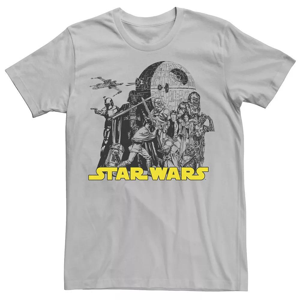 Men's Star Wars Curtain Call Poster Tee, Boy's, Size: XS, Silver Product Image