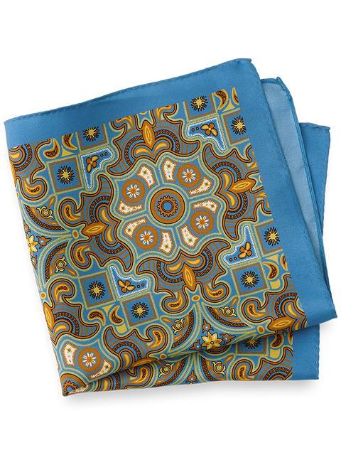 Medallion Silk Pocket Square - Multi Product Image