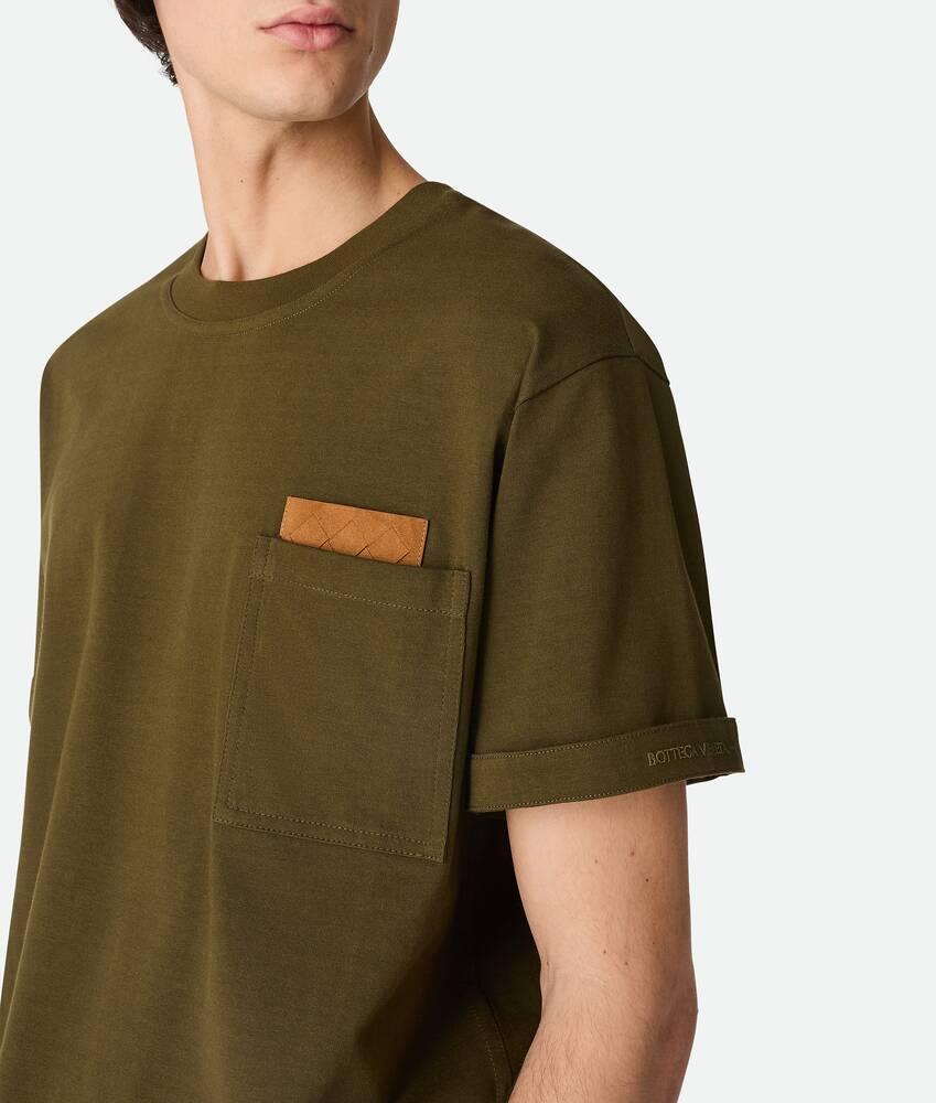 Men's Pima Cotton Jersey T-Shirt in Pine green Product Image