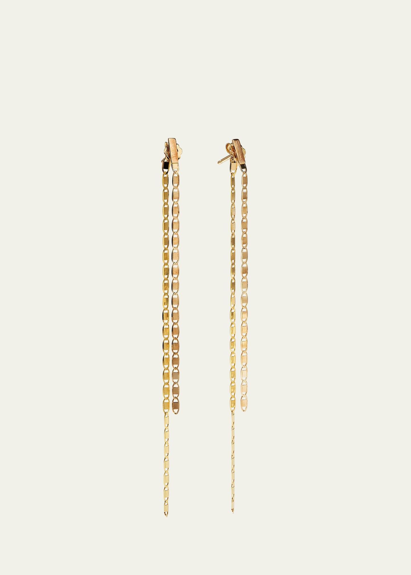 Linear Malibu Dusters Front and Back Earrings Product Image