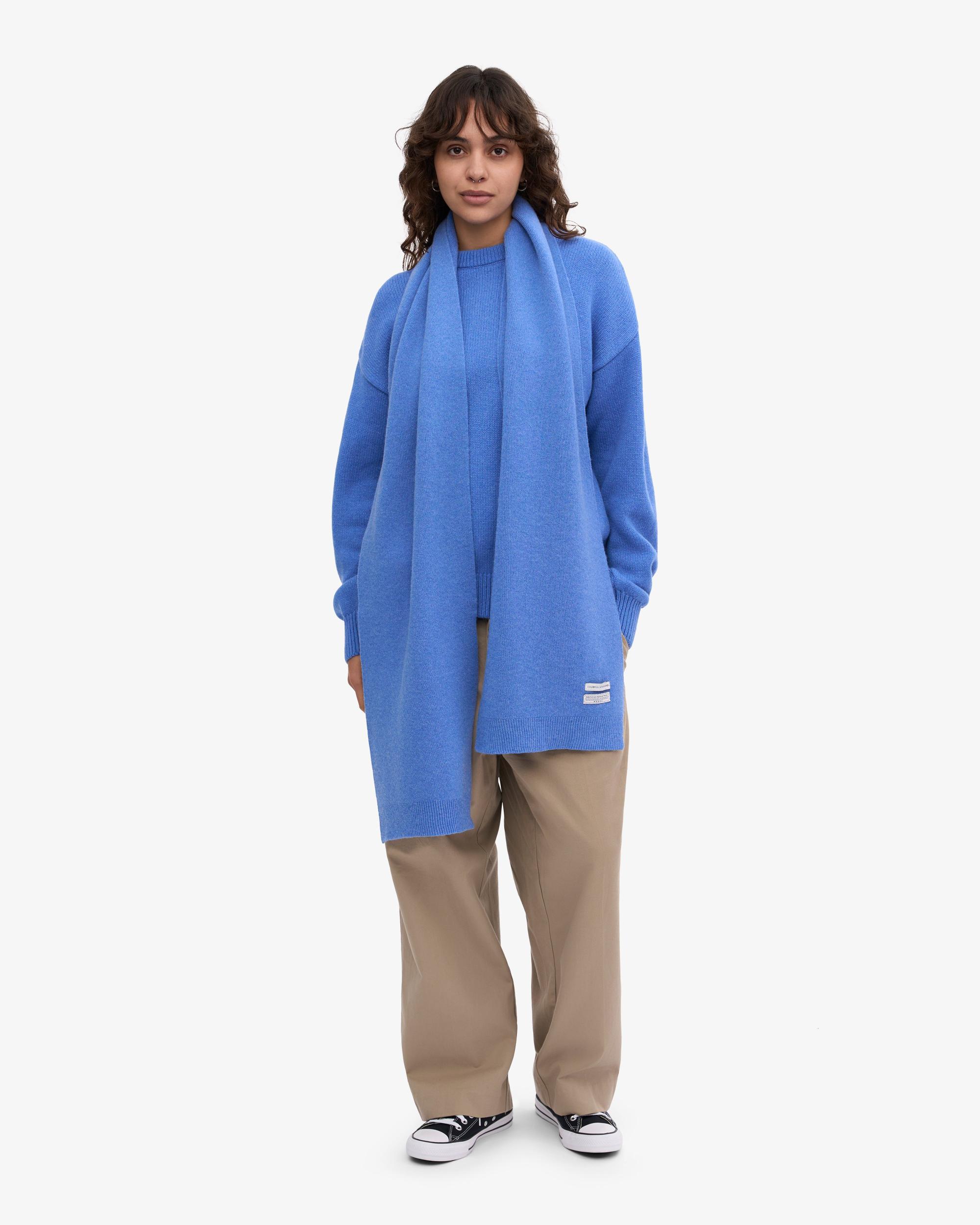 Merino Wool Scarf - Pacific Blue Product Image