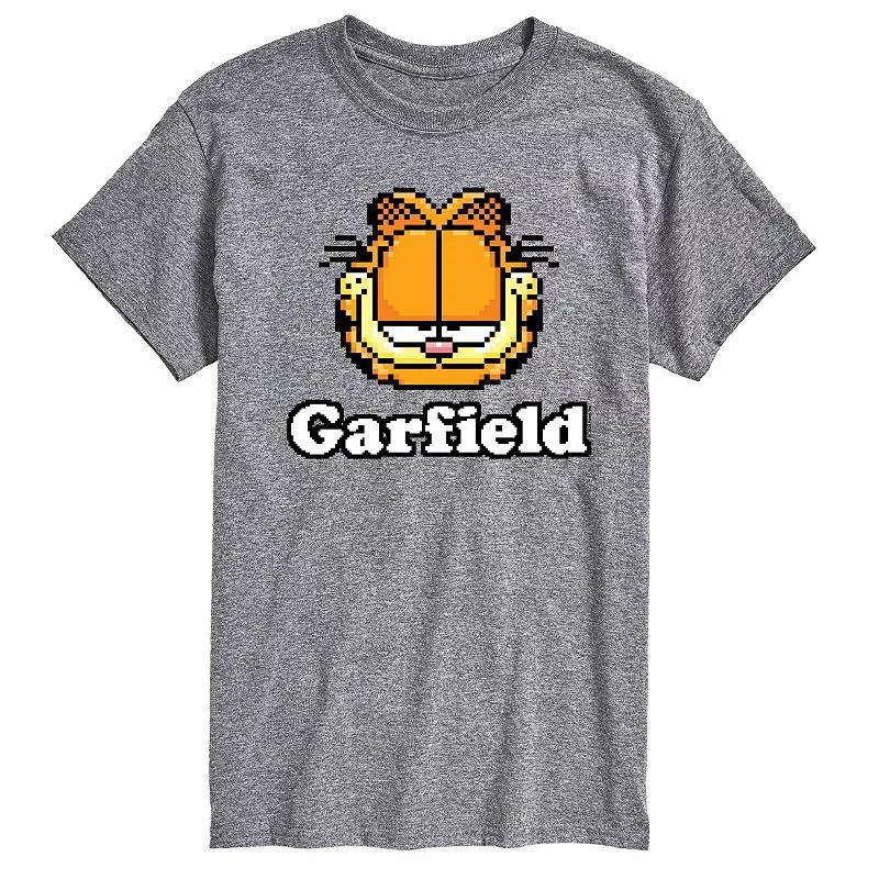 Men's Garfield Video Game Garfield Logo Graphic Tee, Size: Large, Red Product Image