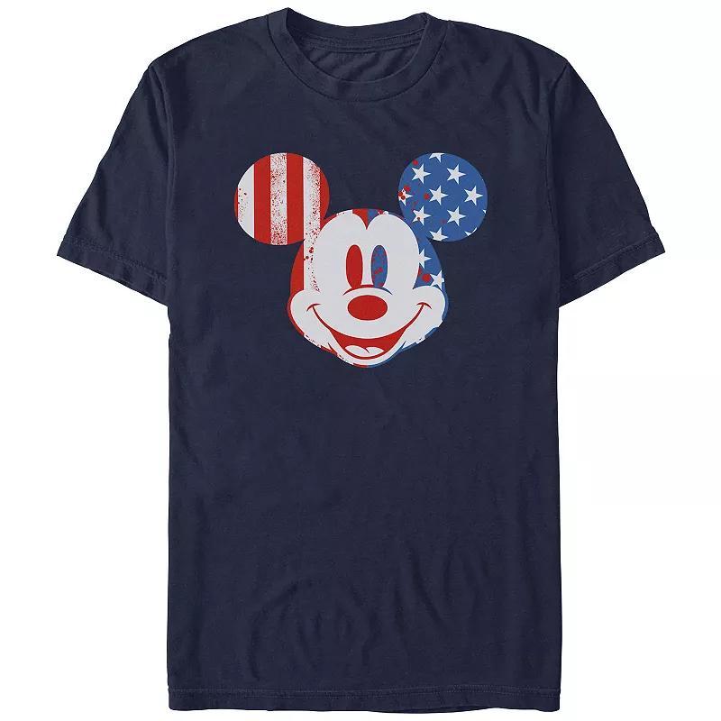 Disney's Mickey Mouse Men's USA Flag Print Graphic Tee,  Product Image