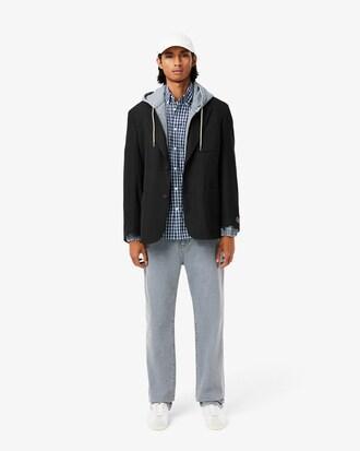 Regular Fit Plaid Poplin Shirt Product Image