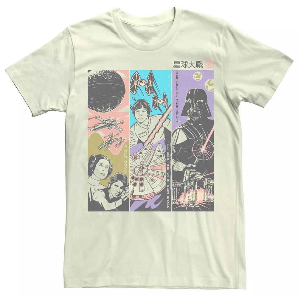 Men's Star Wars Triptych Graphic Tee, Size: Small, Natural Product Image