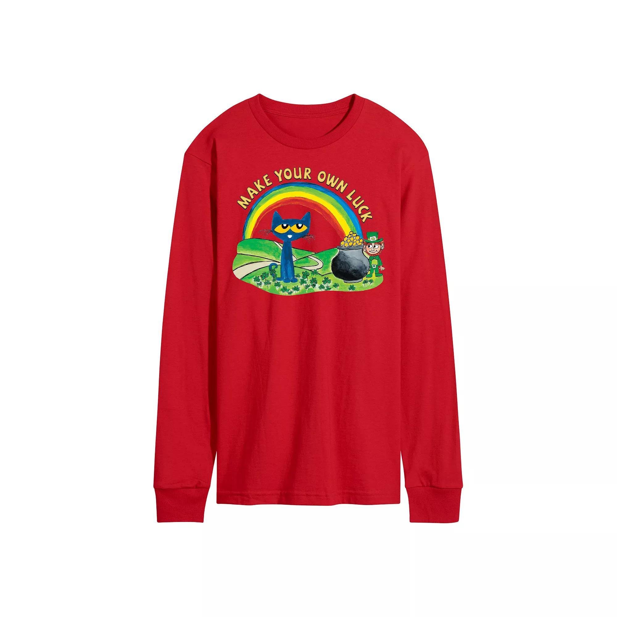 Men's White Lotus Logo Long Sleeve Graphic Tee,  Product Image