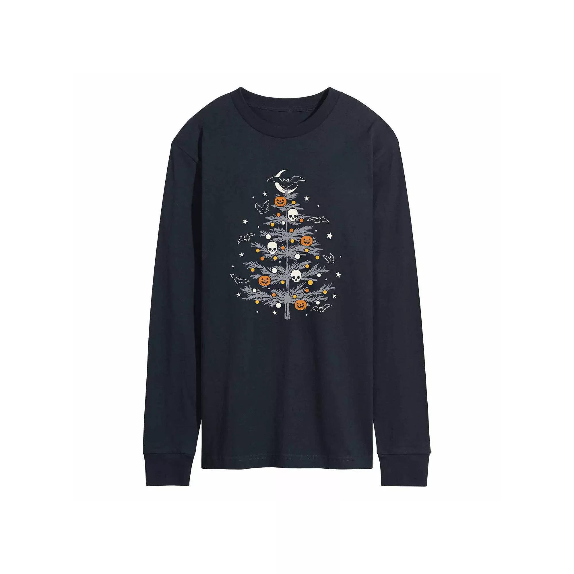 Men's Halloween Christmas Tree Tee, Size: Large, Blue Product Image