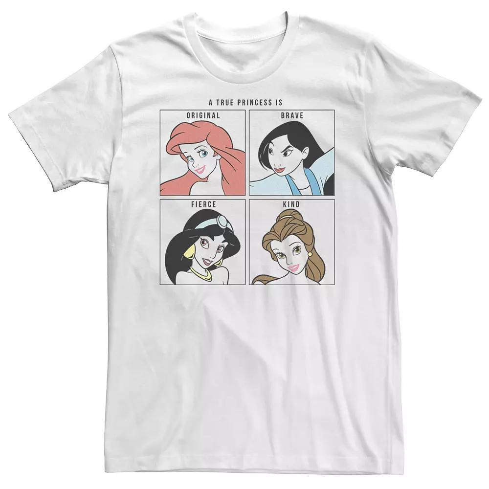 Big & Tall Disney Princess True Princess Is Original Brave Fierce Kind Tee, Men's,  Product Image