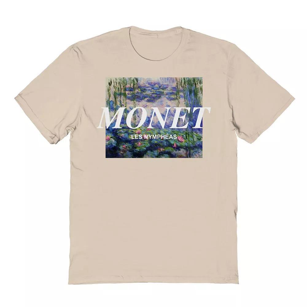 Mens Fine Art - Monet Lillies Distressed Graphic Tee Product Image