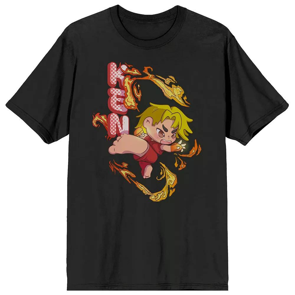 Men's Street Fighter Chibi Ken Short Sleeve Graphic T-Shirt,  Product Image