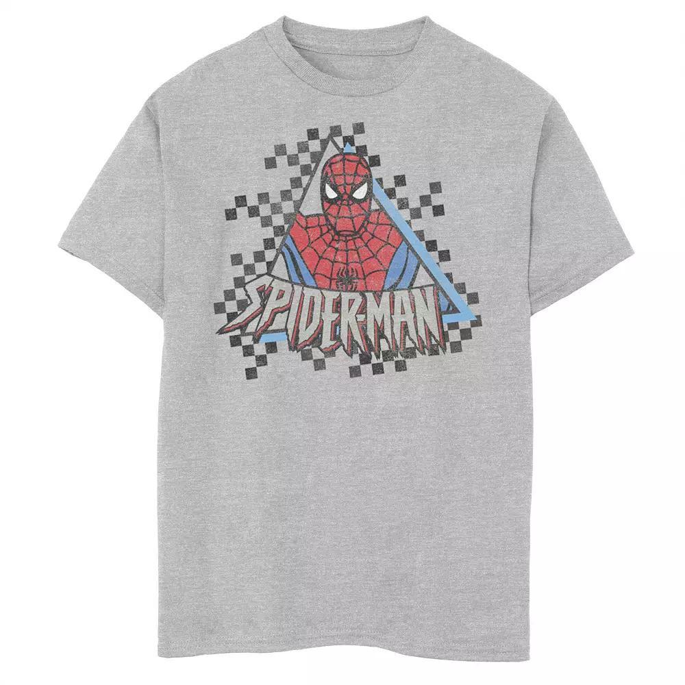 Boys 6-20 Marvel Spider-Man Checkerboard Retro Portrait Graphic Tee, Boy's,  Product Image