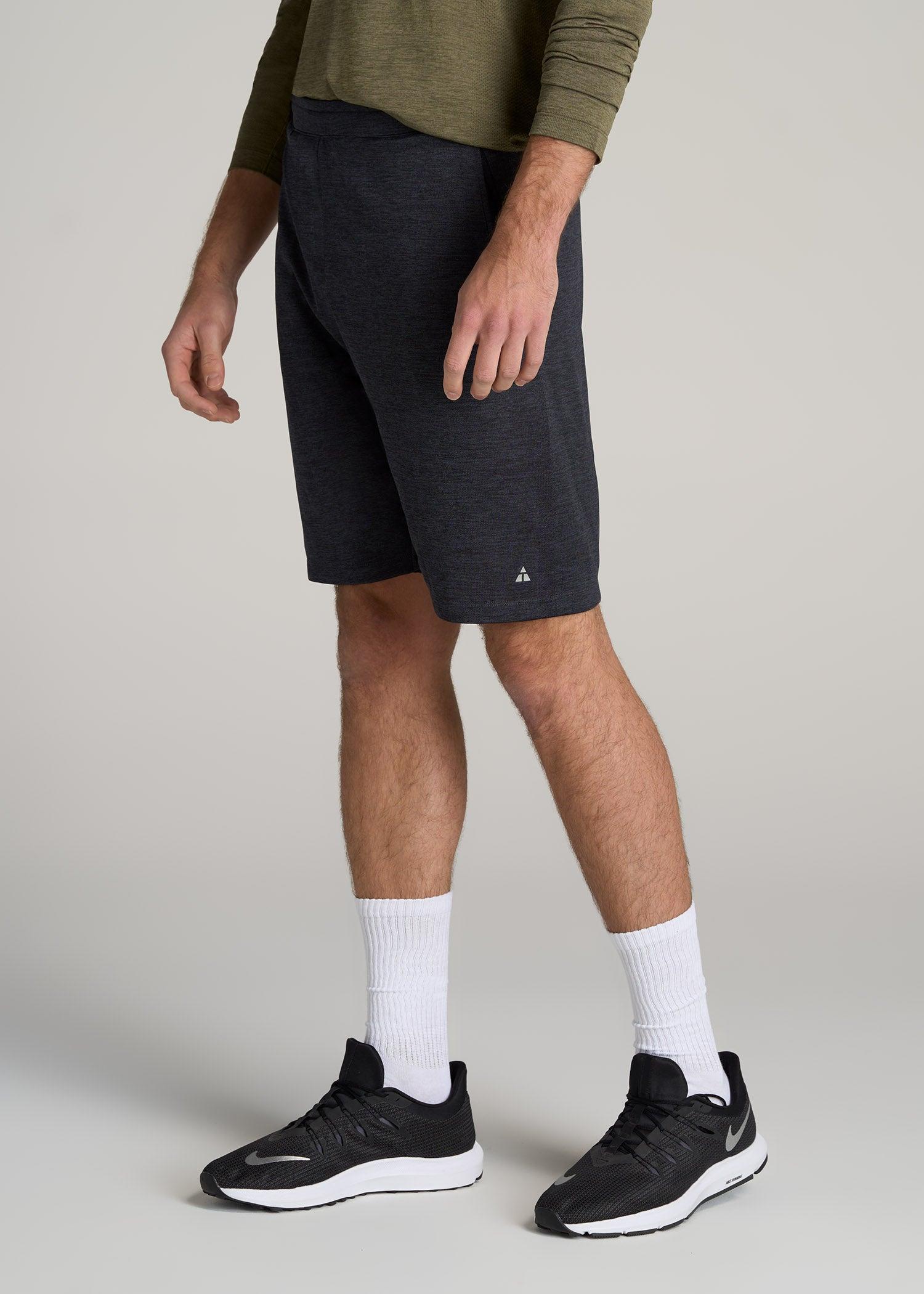 A.T. Performance Engineered Athletic Shorts for Tall Men in Charcoal Mix Product Image