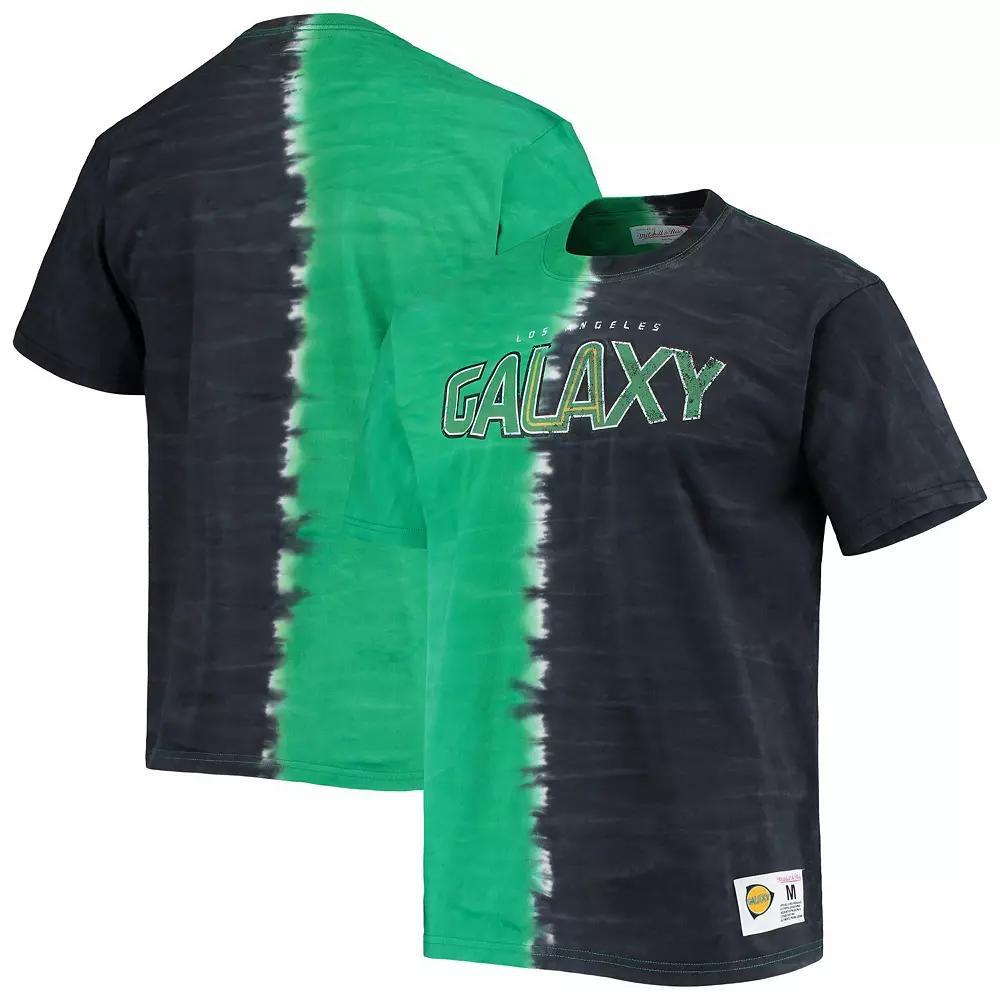 Men's Mitchell & Ness Green LA Galaxy Vertical Tie-Dye Top, Size: Small Product Image