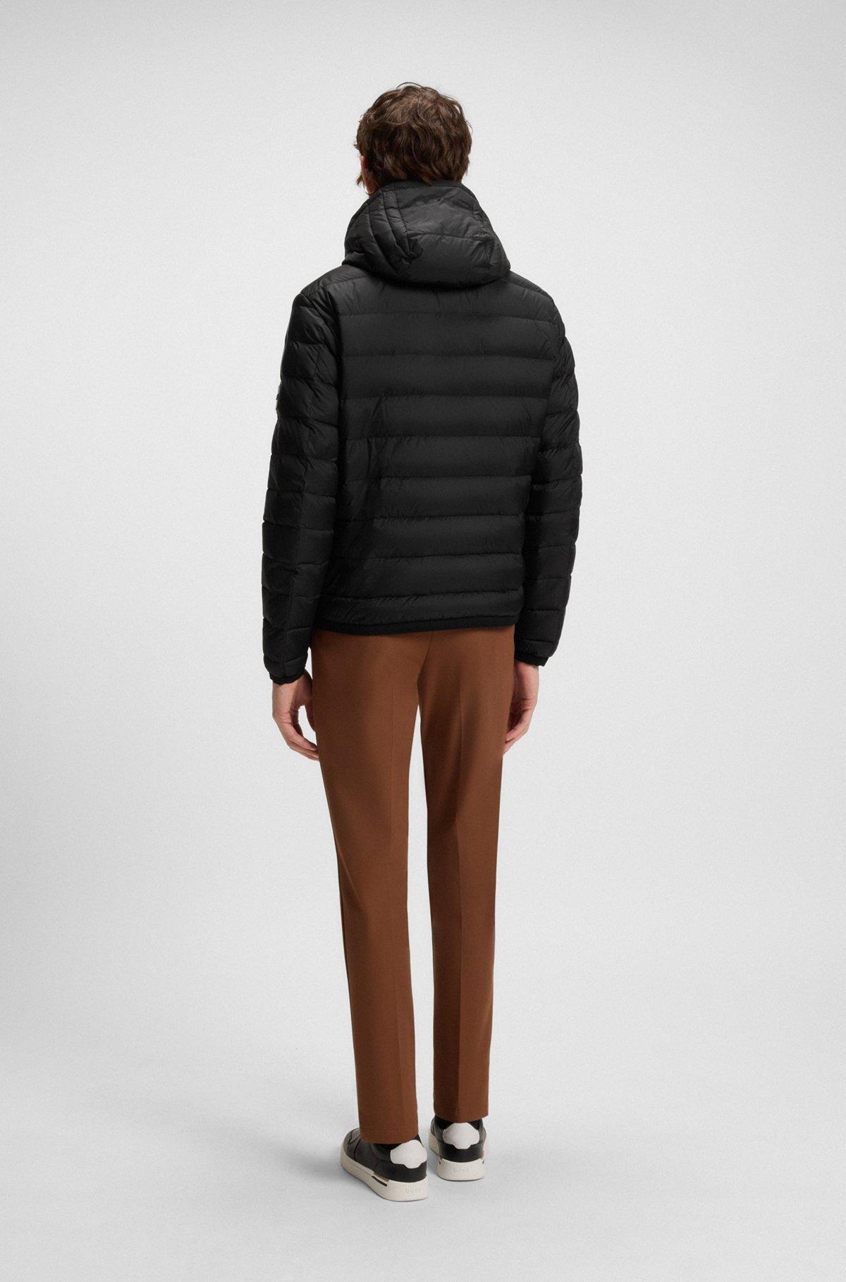 Water-repellent down jacket with tonal logo Product Image