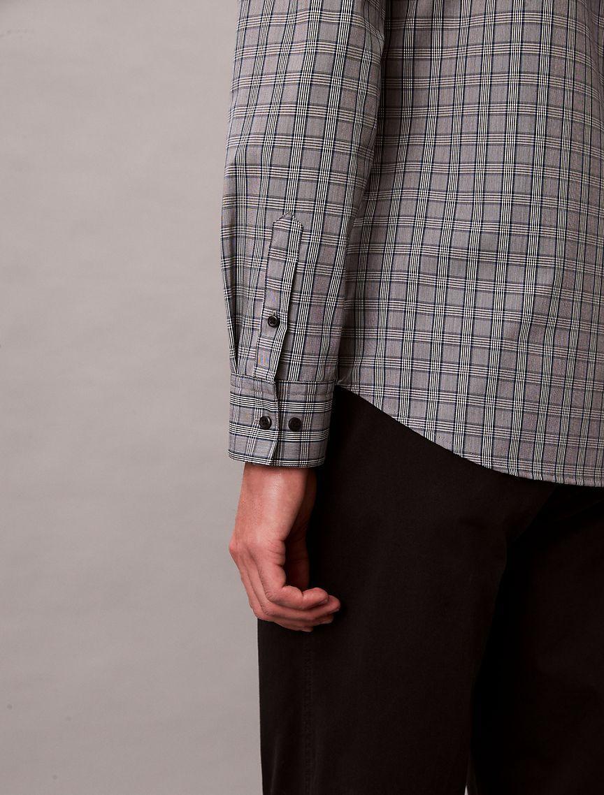 Plaid Slim Button-Down Shirt  Product Image