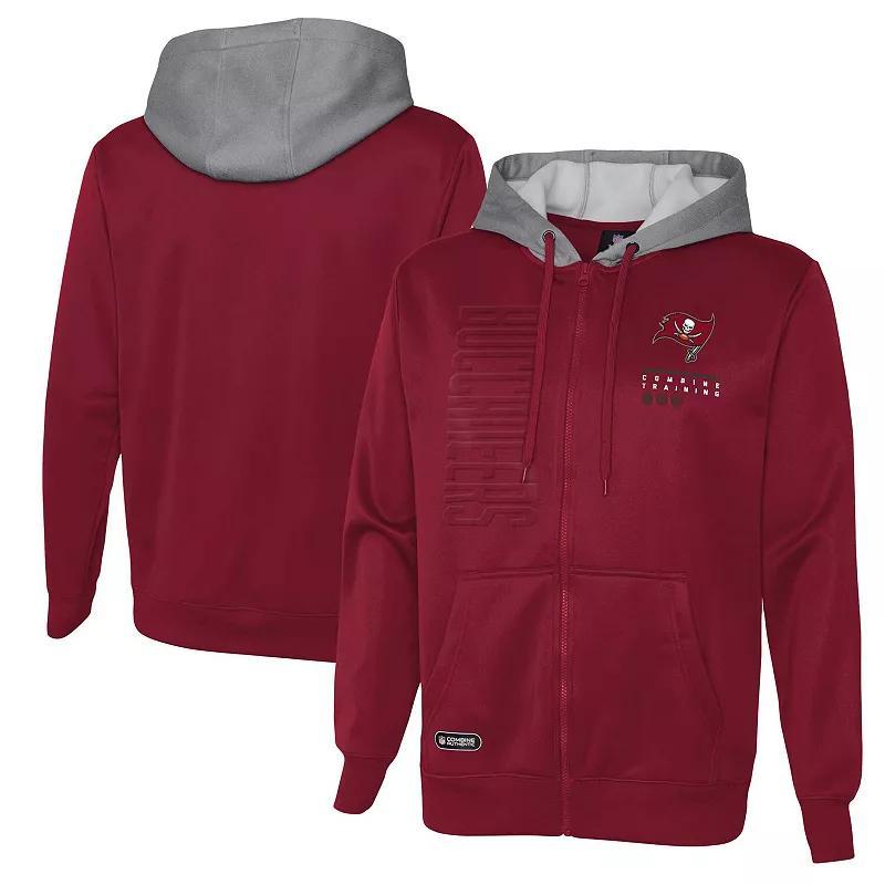 Mens Tampa Bay Buccaneers Combine Authentic Field Play Full-Zip Hoodie Sweatshirt Product Image