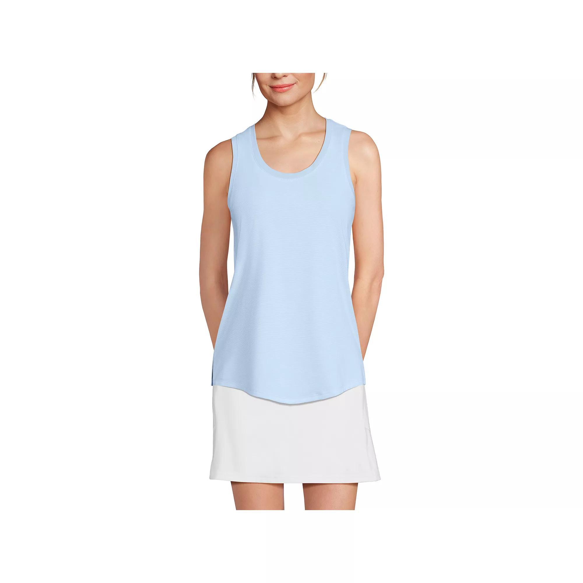 Petite Lands' End Sleeveless Power Performance Scoop Neck Tunic Tank, Women's,  Product Image