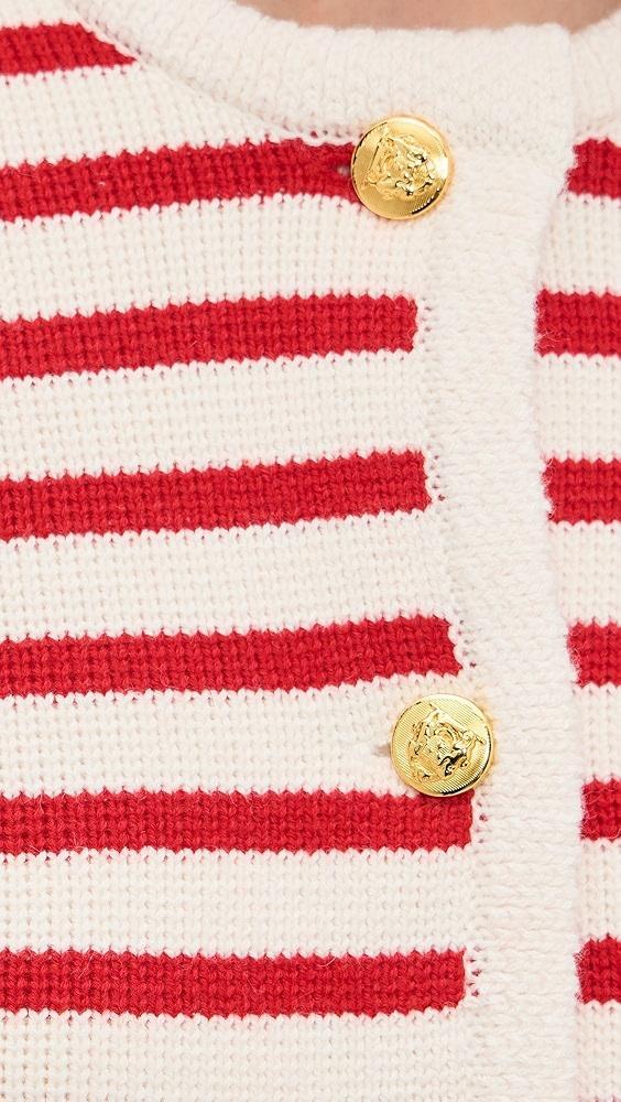 English Factory Knit Striped Sweater Cardigan | Shopbop Product Image