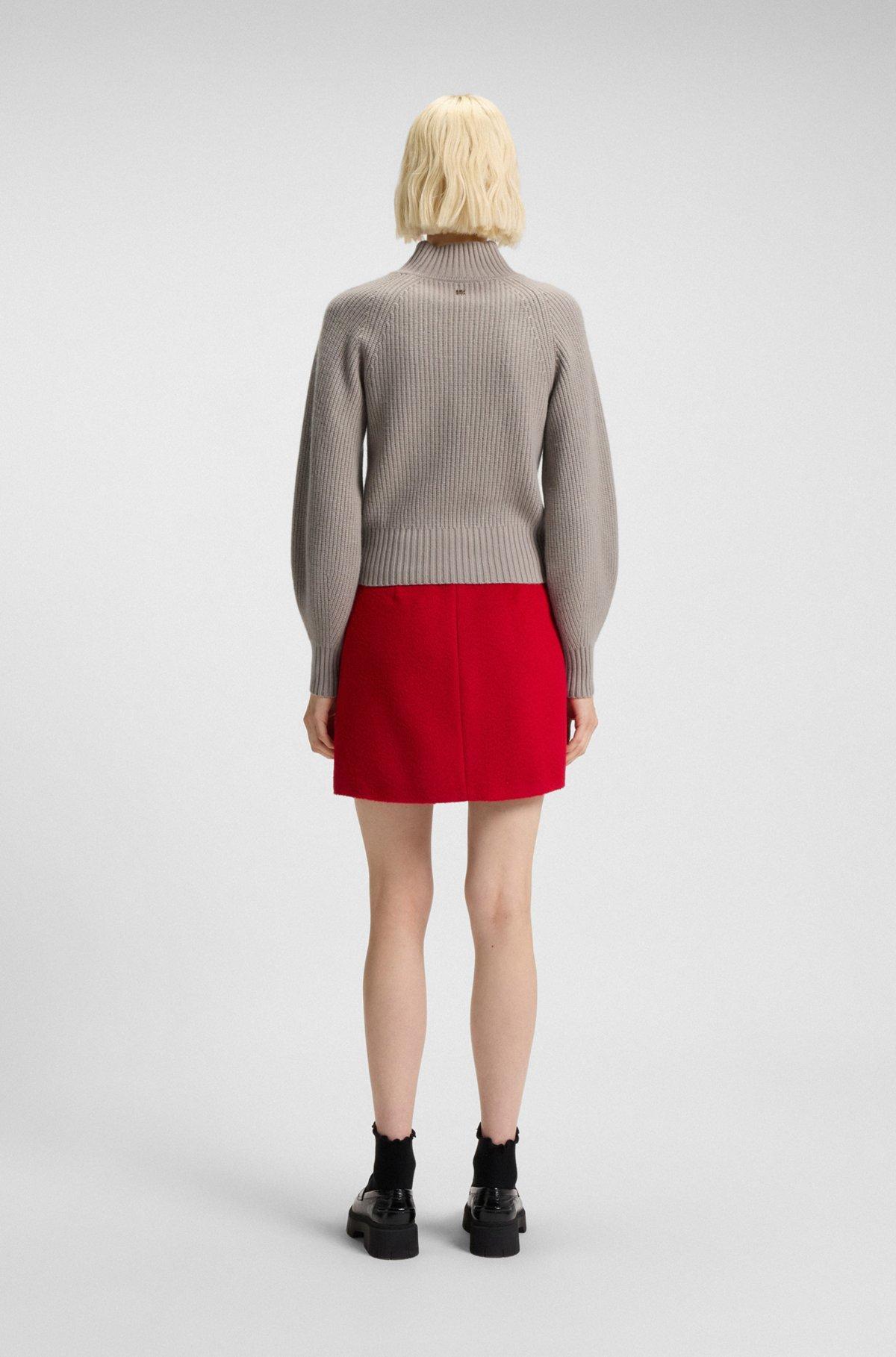 Loose-fit rollneck sweater with raglan sleeves Product Image