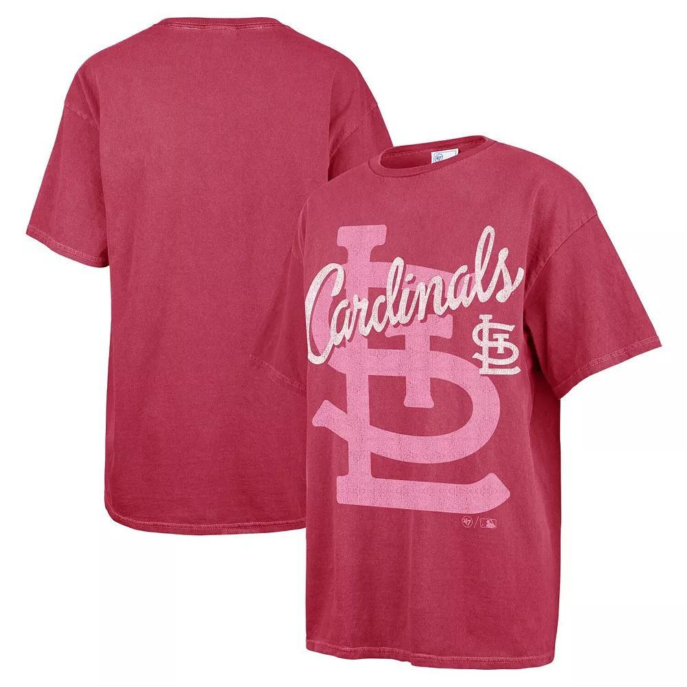 Women's '47 Pink St. Louis Cardinals Dopamine Tradition T-Shirt,  Product Image