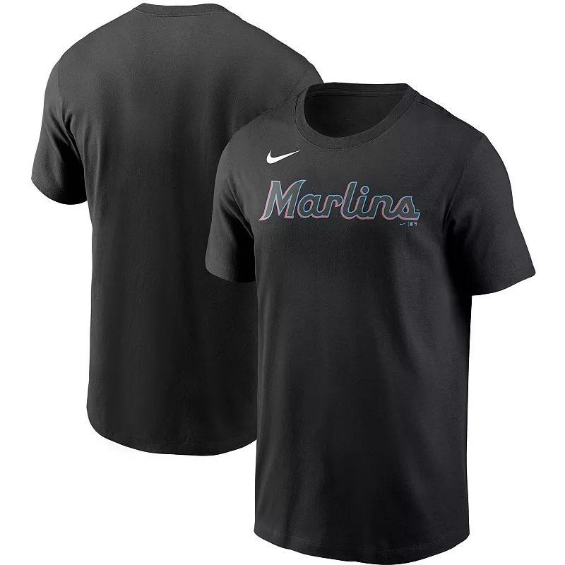 Mens Nike Washington Nationals Team Wordmark T-Shirt Blue Product Image