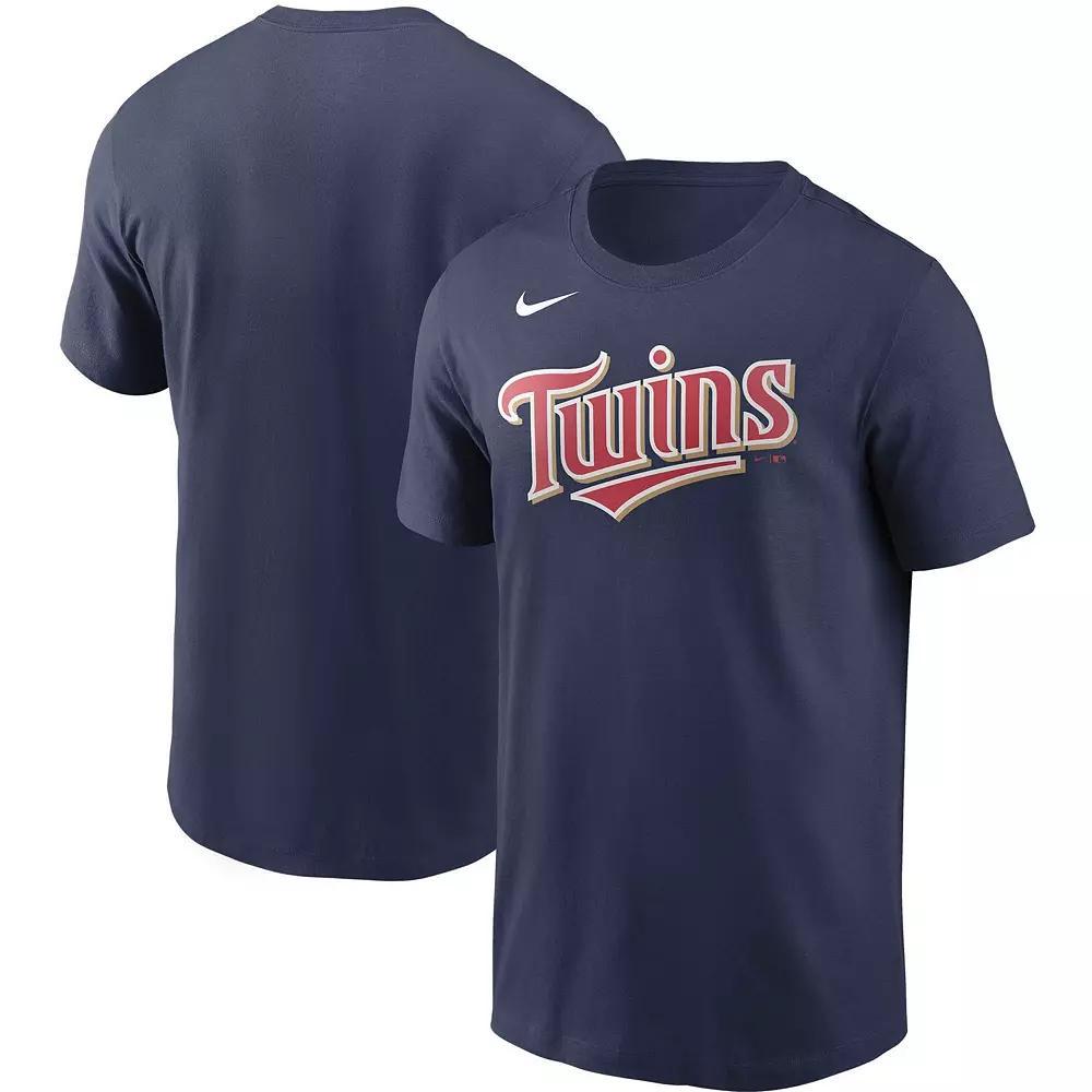 Men's Nike Navy Minnesota Twins Team Wordmark T-Shirt,  Product Image