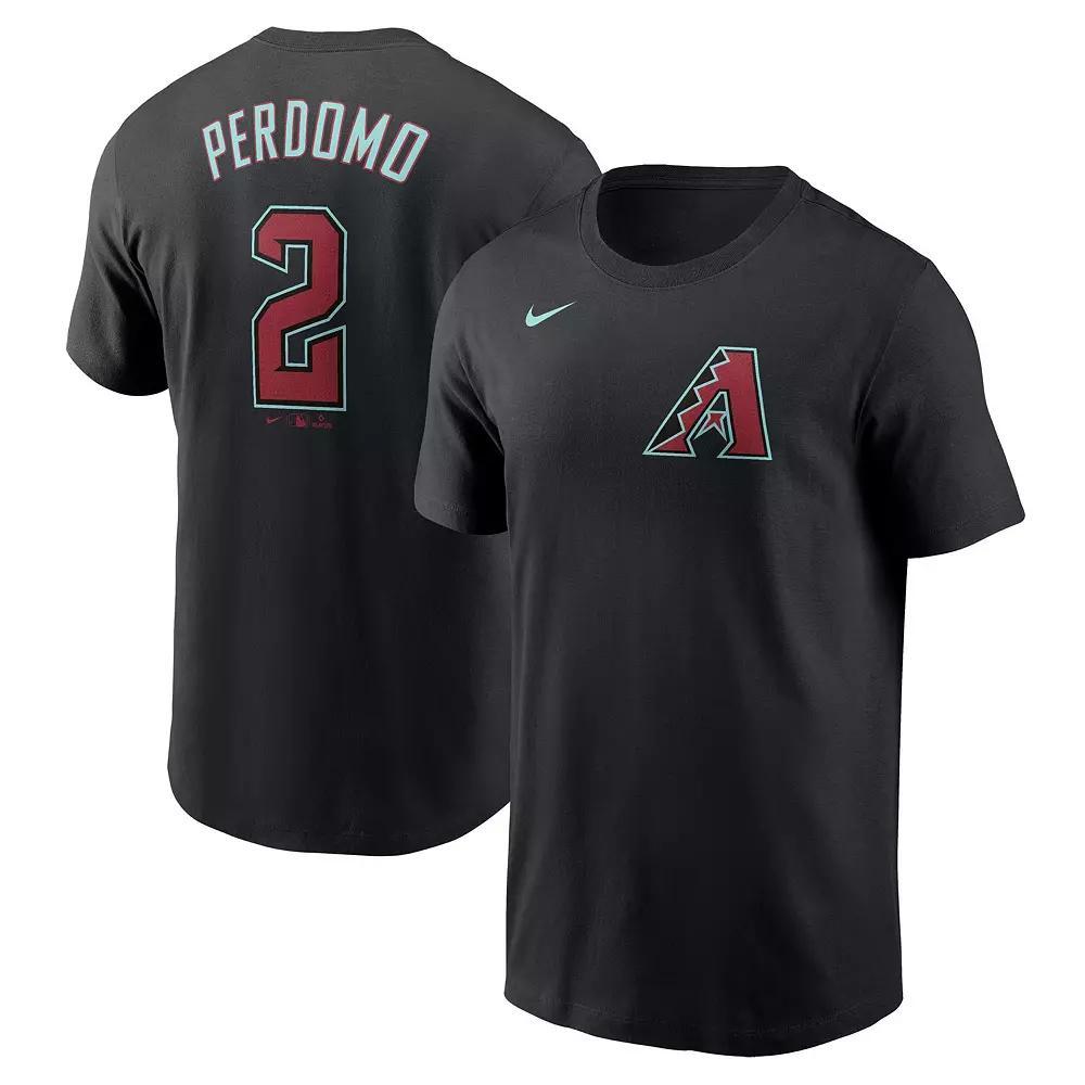 Men's Nike Geraldo Perdomo Black Arizona Diamondbacks 2024 Fuse Name & Number T-Shirt, Size: XL Product Image