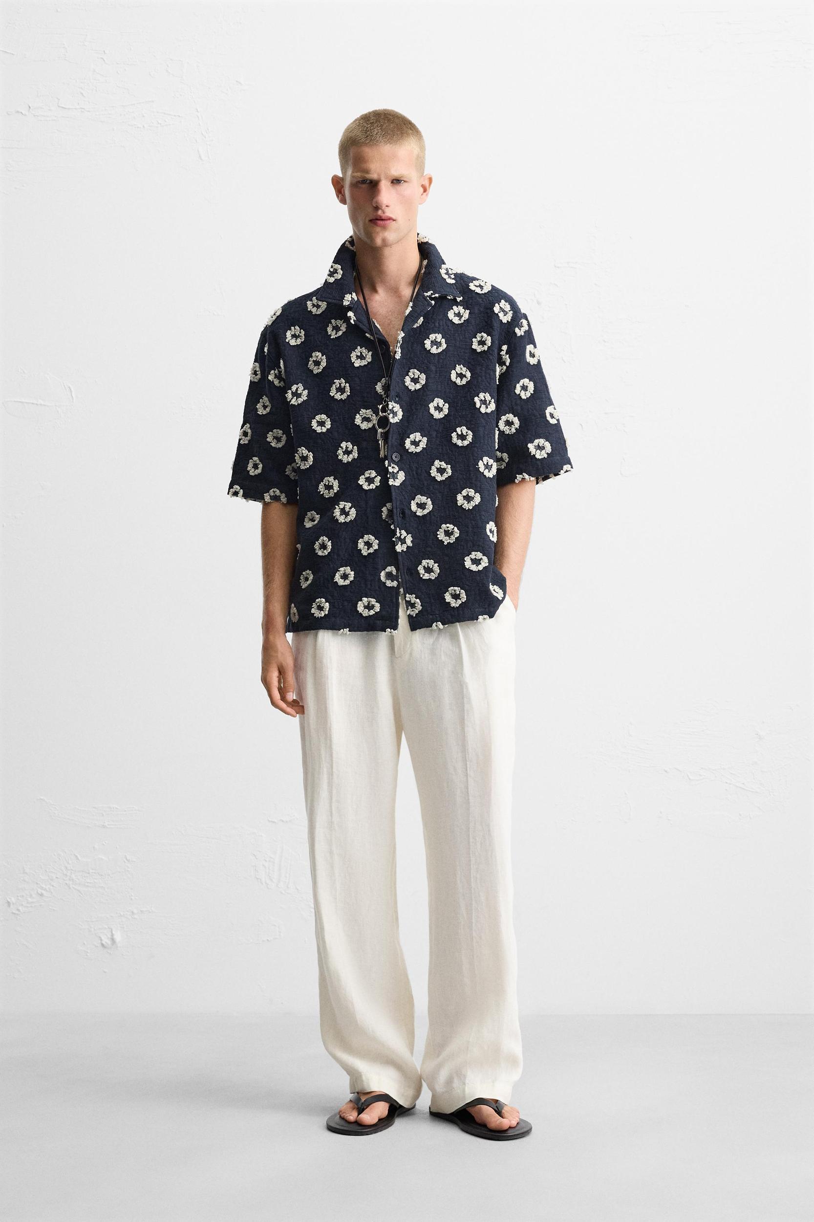 TEXTURED JACQUARD SHIRT Product Image