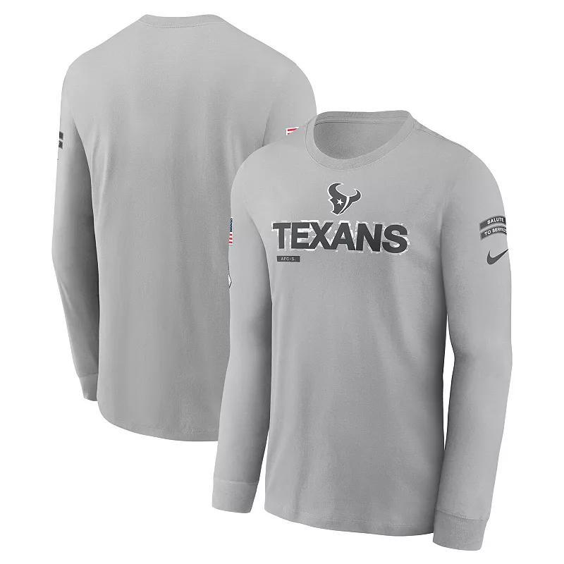 Mens Nike Gray Seattle Seahawks 2024 Salute To Service Long Sleeve T-Shirt Product Image