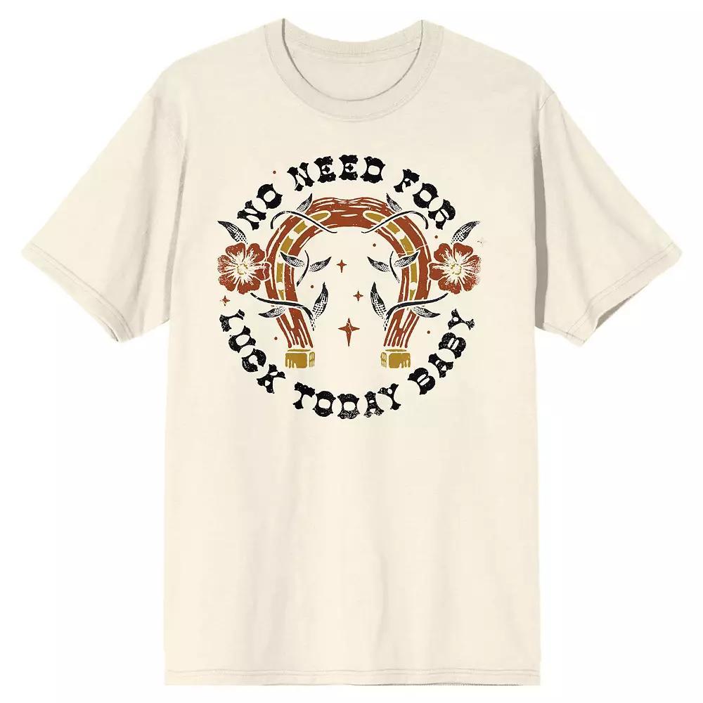 Men's No Need For Luck Today Baby Graphic Tee,  Product Image