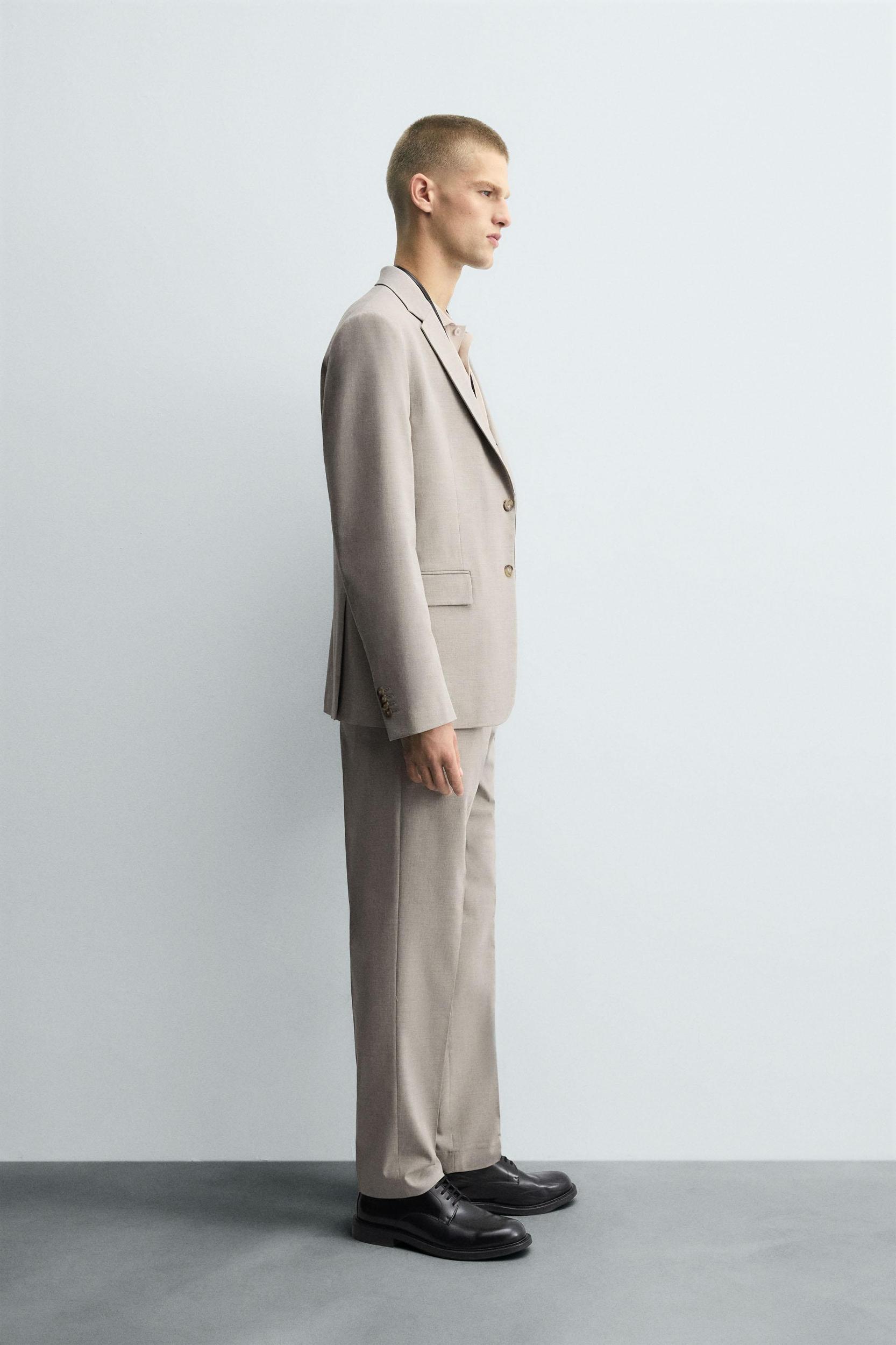 TEXTURED SUIT PANTS Product Image