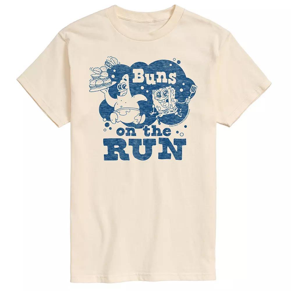Men's Nickelodeon SpongeBob SquarePants Buns On The Run Graphic Tee,  Product Image