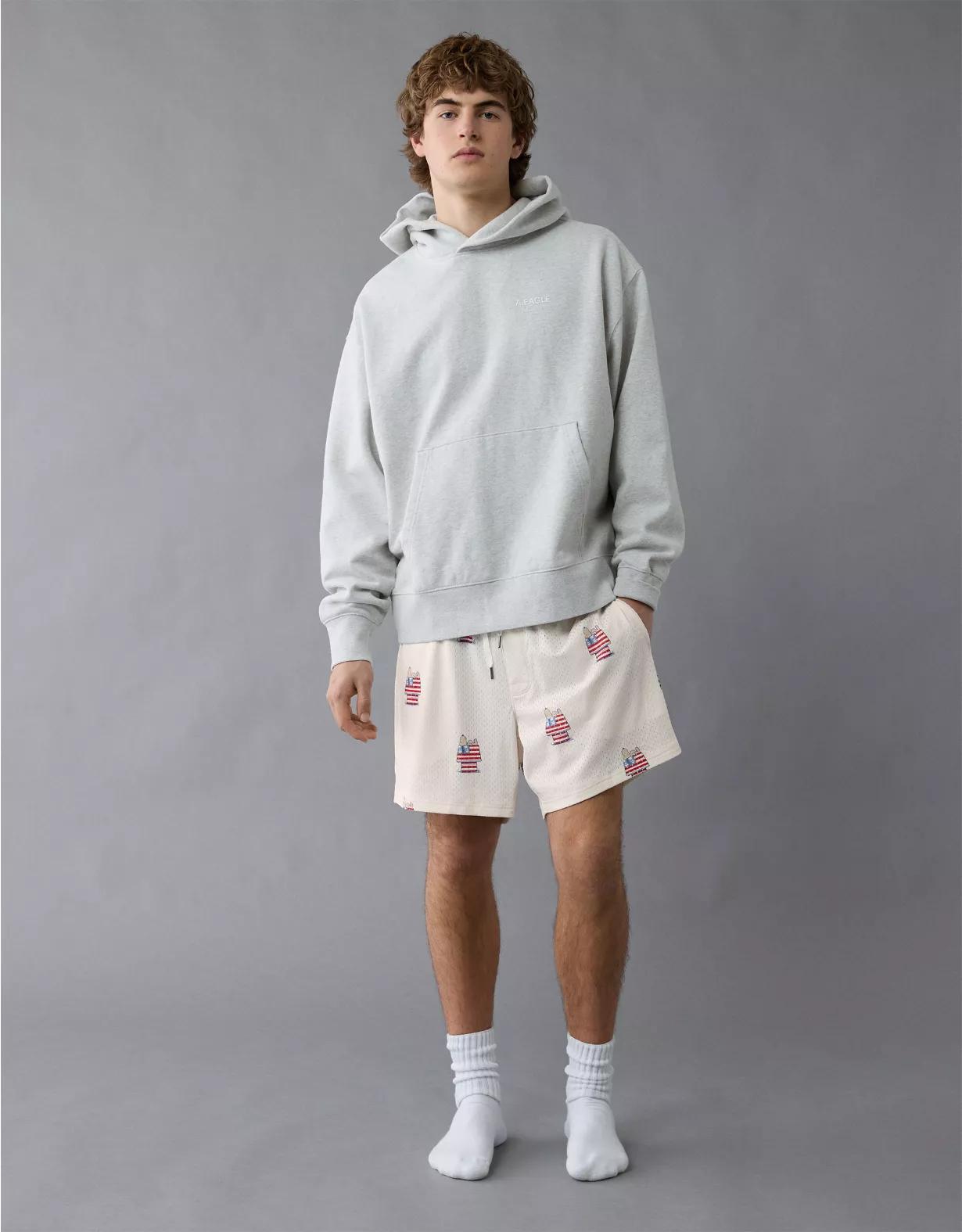 AE Sofa Surfin' 6" Snoopy Graphic Mesh Lounge Short Product Image