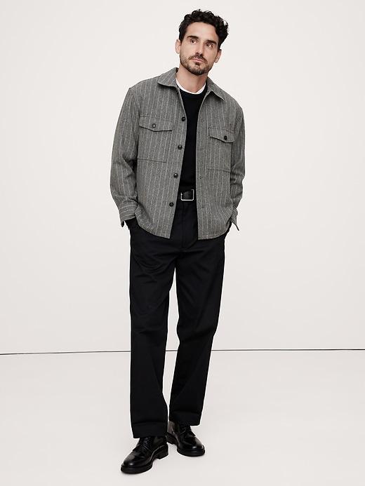 Relaxed-Fit Wool-Blend Overshirt Product Image