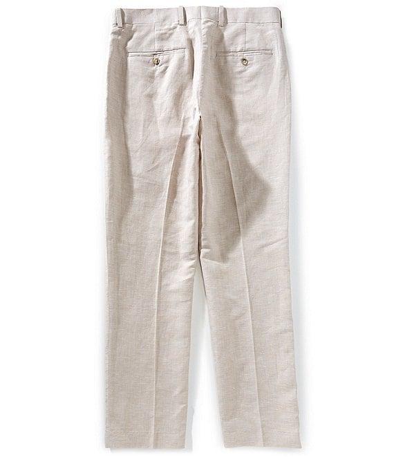 Perry Ellis Flat Front Herringbone Suit Separates Linen Blend Pants Product Image