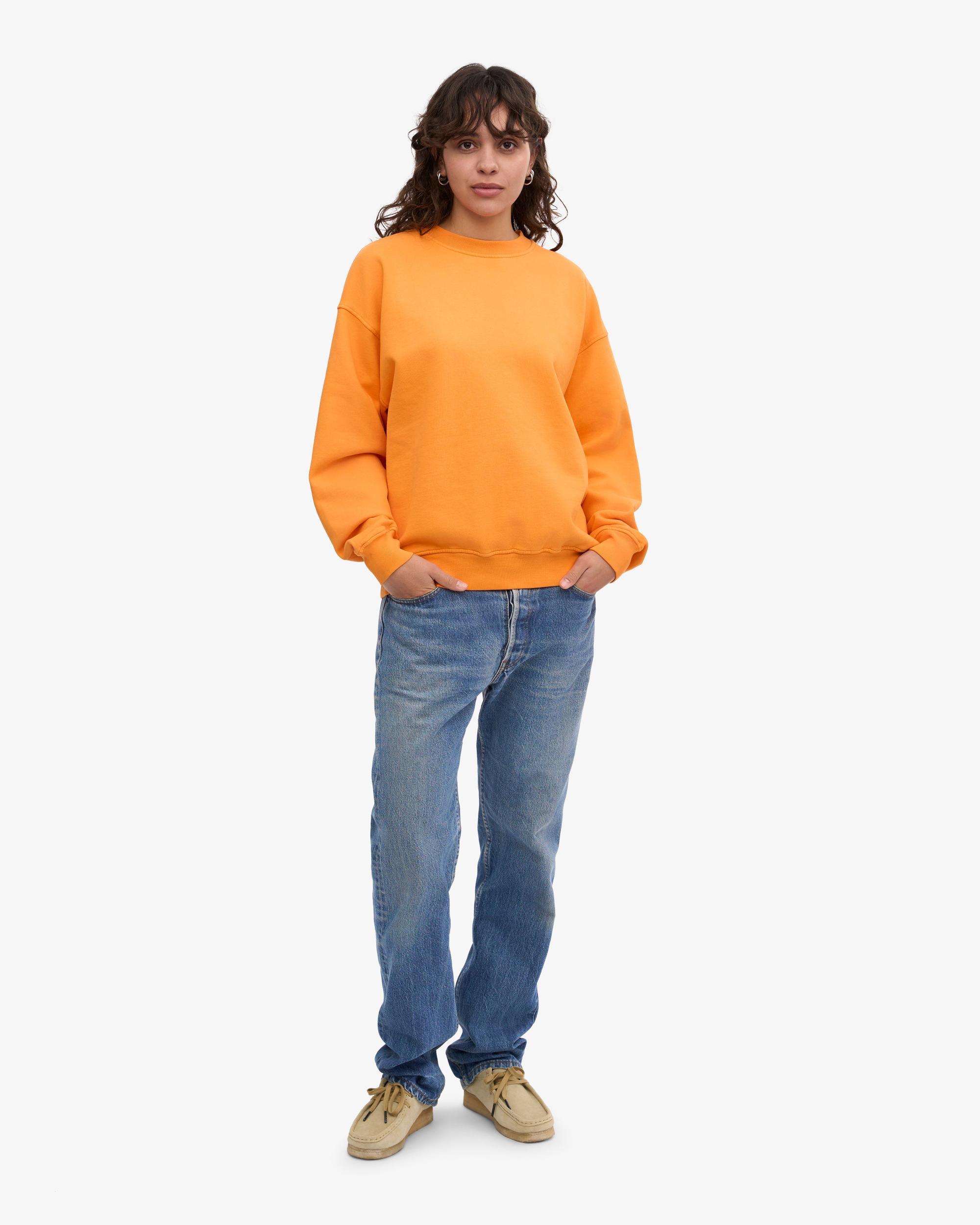 Organic Oversized Crew - Sunny Orange Product Image