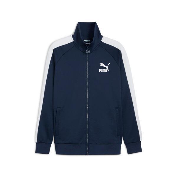 PUMA T7 ICONIC Mens Track Jacket in Dark Blue Product Image