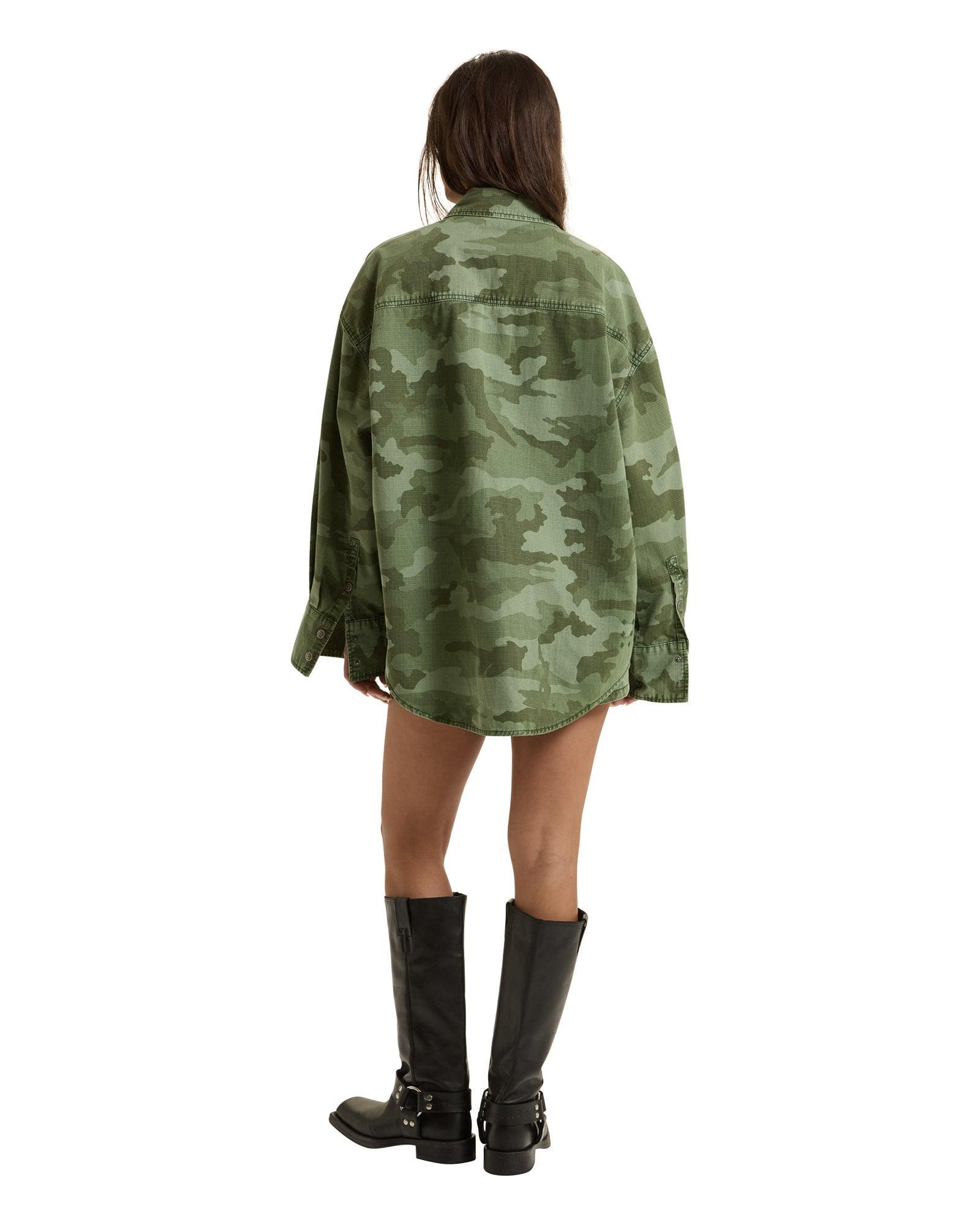 ASTRA CARGO SHIRT HASH CAMO Female Product Image