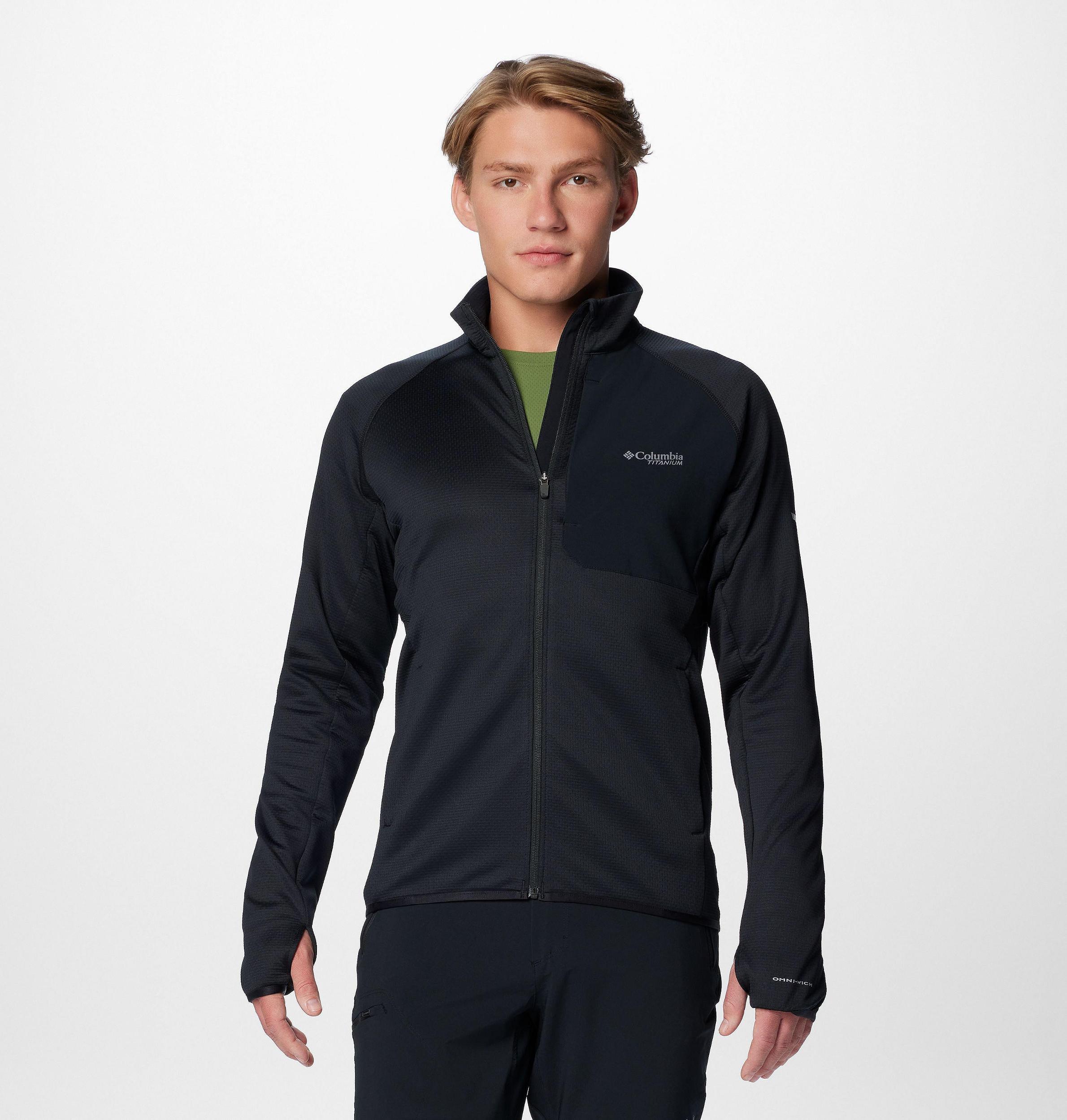 Columbia Mens Triple Canyon Grid Fleece II Full Zip Jacket- Product Image