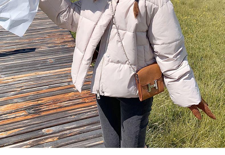 Plain Zip-Up Puffer Jacket Product Image