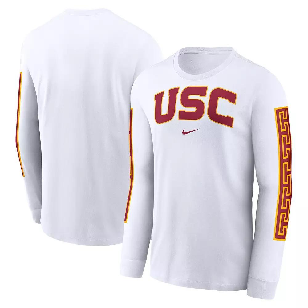 Men's Nike White USC Trojans Local Spirit Slogan Long Sleeve T-Shirt,  Product Image