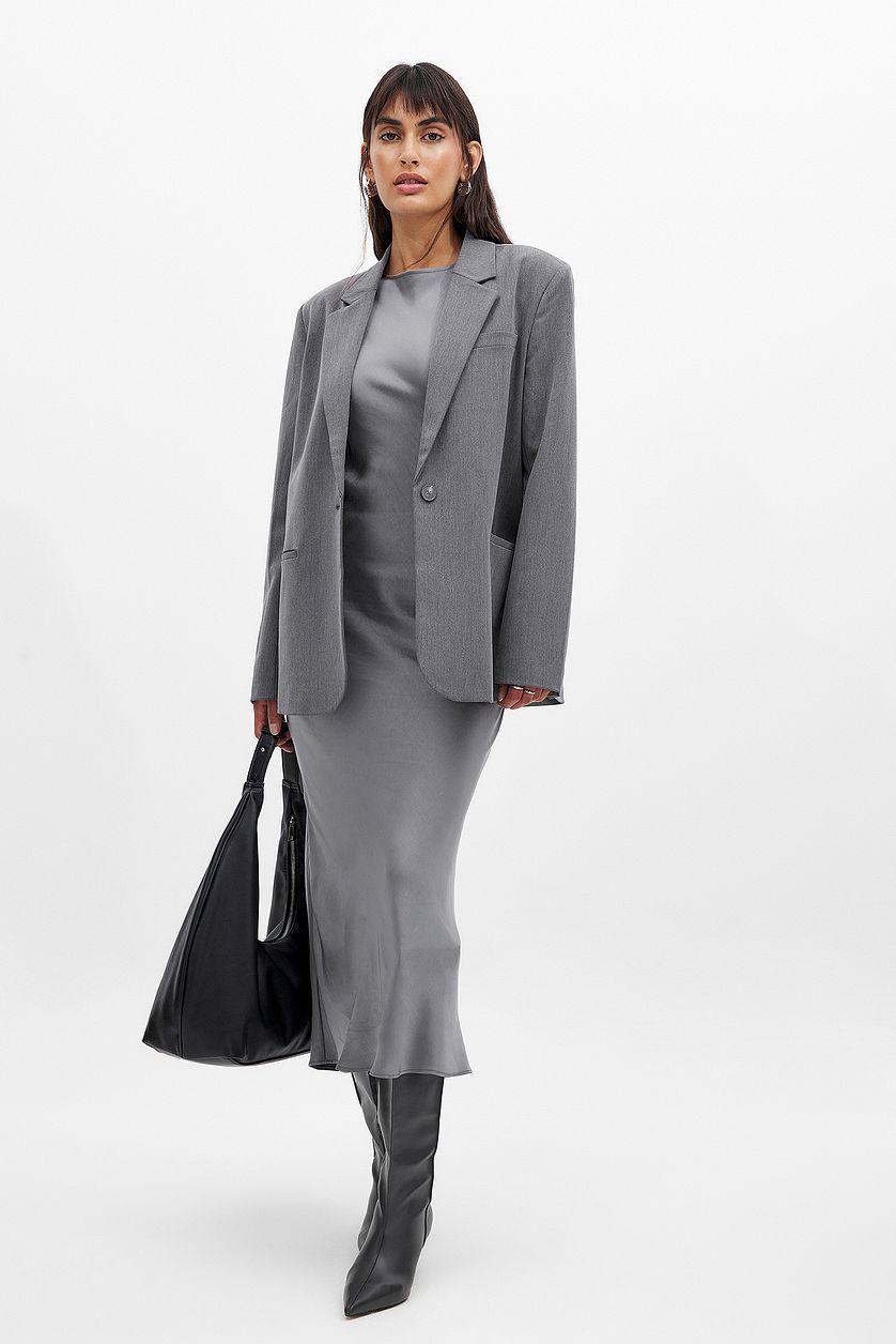 Satin Midi Dress Product Image