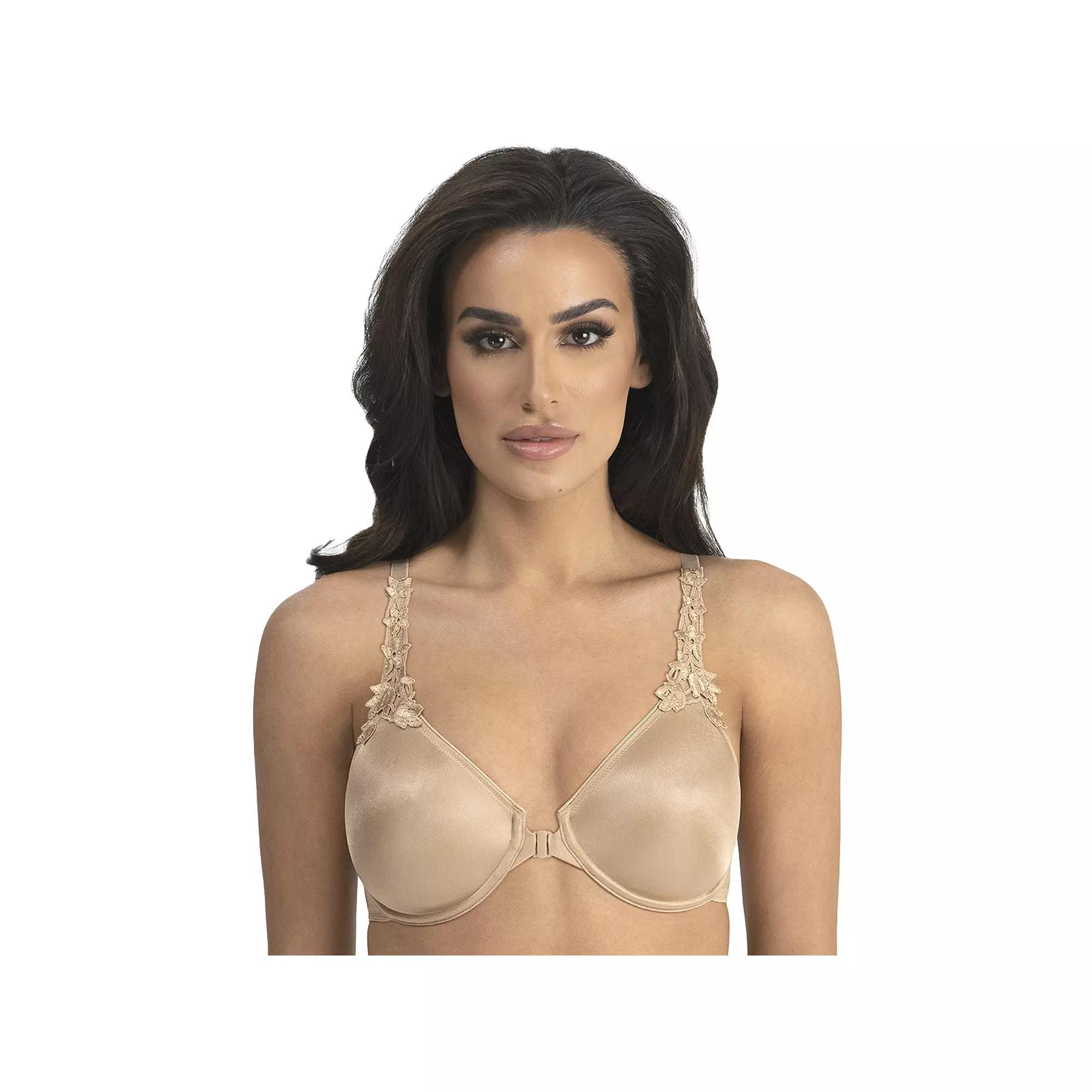 Dominique Meryl Front Close Minimizer T-Back Smoother Bra 7050, Women's, Size: 40 Dd, Brown Product Image