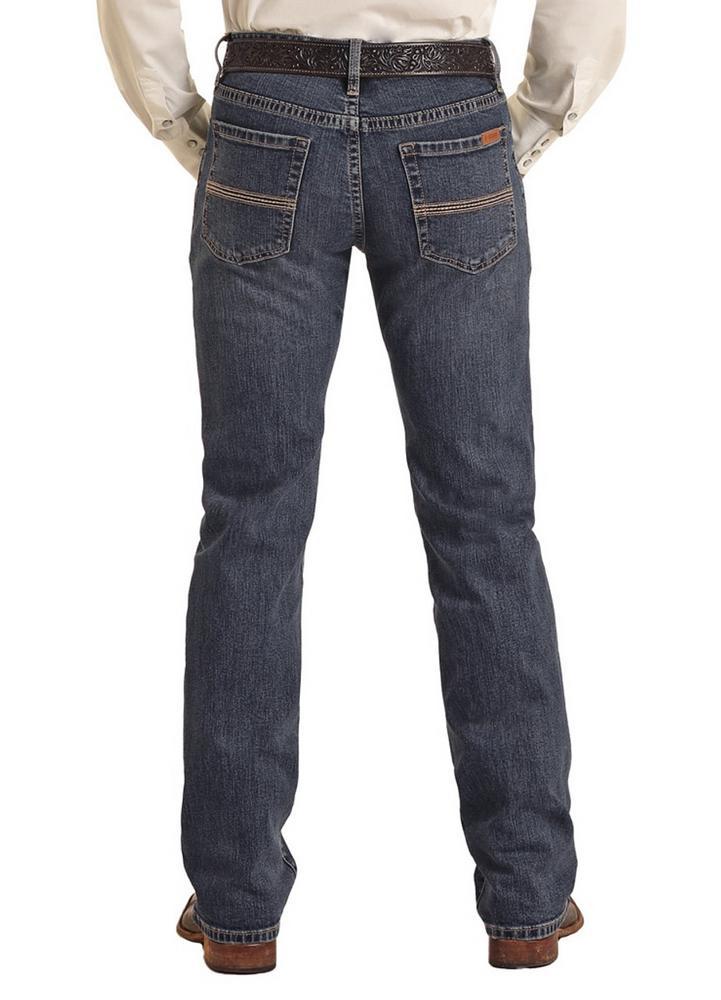 Rock & Roll Denim® Men's Medium Wash Slim Straight Leg Jeans Product Image