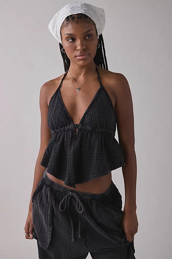 Out From Under Ocean Air Gauze Halter Babydoll Cami Womens at Urban Outfitters Product Image