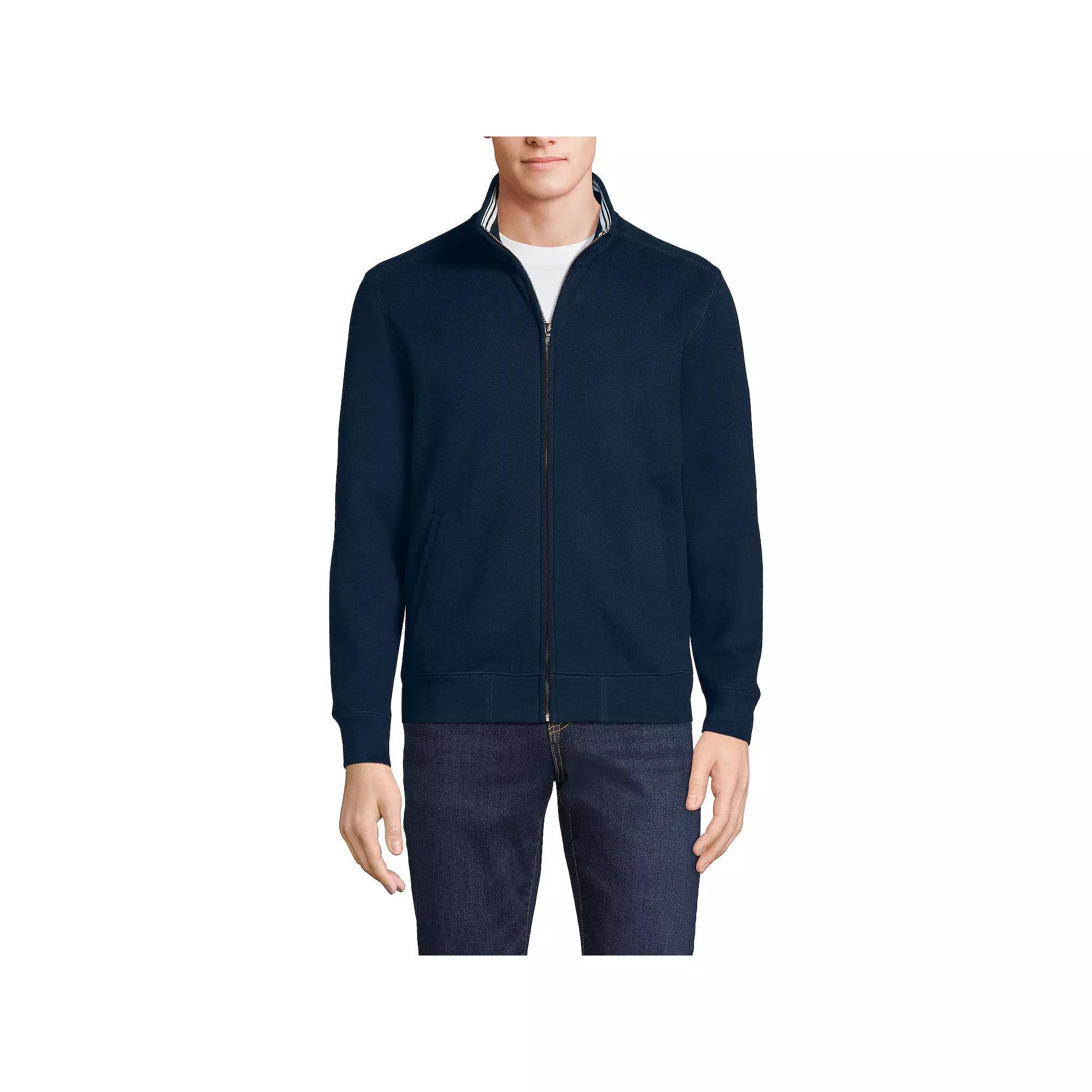 Men's Lands' End Serious Sweats Long Sleeve Zip-Up Sweatshirt,  Product Image