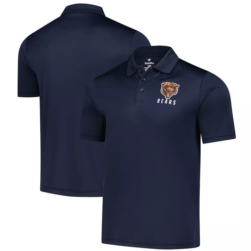 Men's Fanatics  Navy Chicago Bears Polo, Size: XXL, Blue Product Image